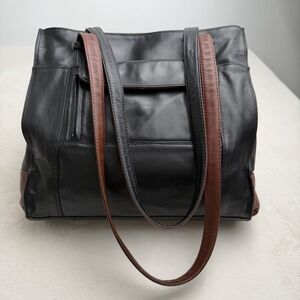 Derek Alexander Leather Purse Shoulder Bag Work Travel Accessible Outer Wallet